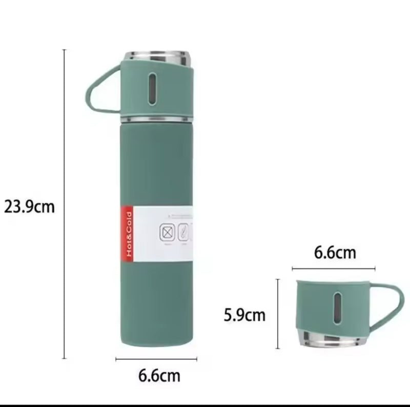 Kit garrafa térmica 500ml vaccum